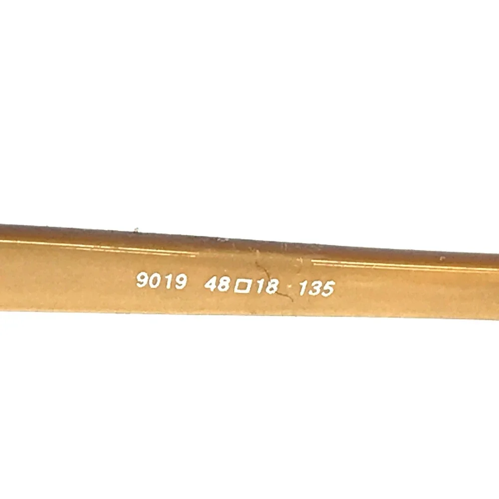 ogi Petite Eyeglasses Frames 9019 COL. 61 Brown Gold Cat Eye Full Rim 48-18-135